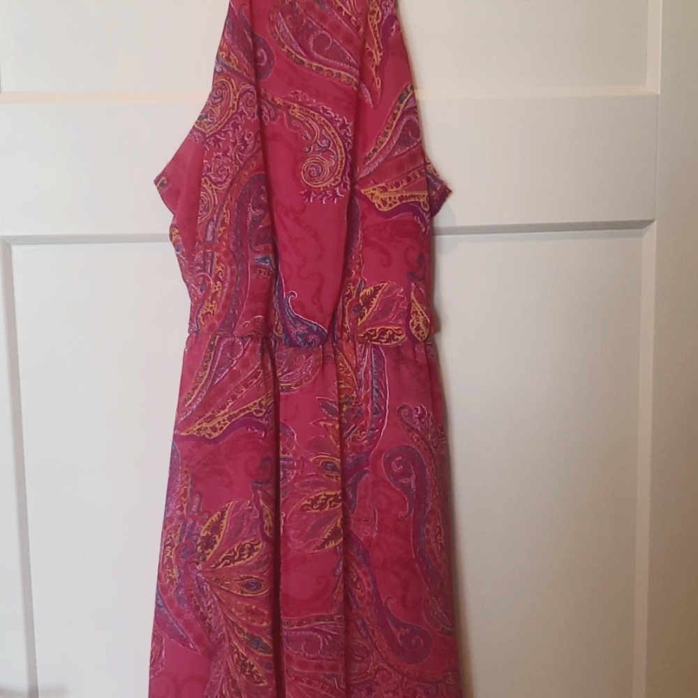 Bright pink dress